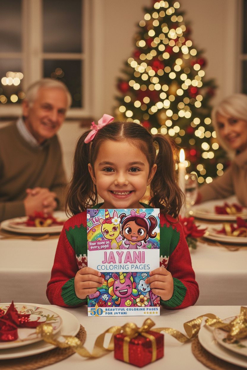 Jayani Christmas coloring pages gift