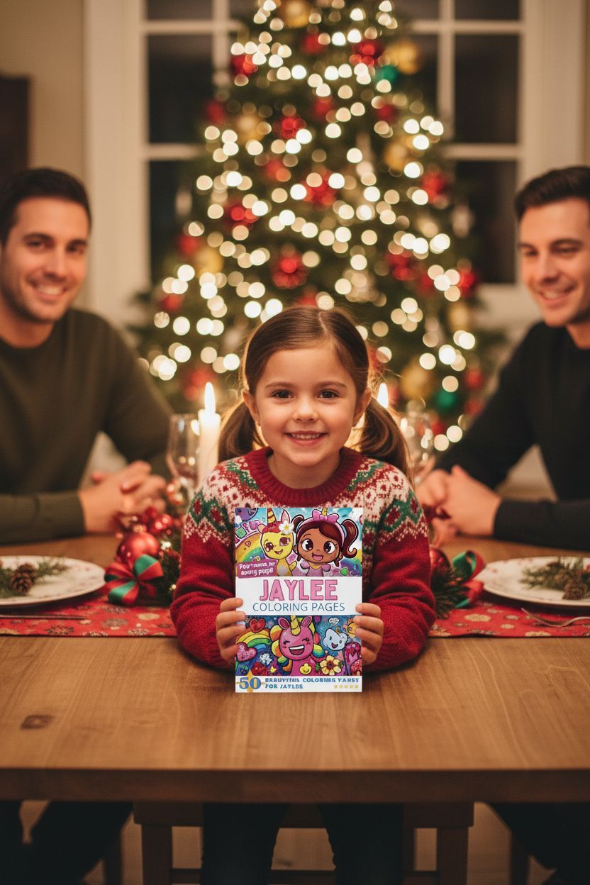 Jaylee Christmas coloring pages gift