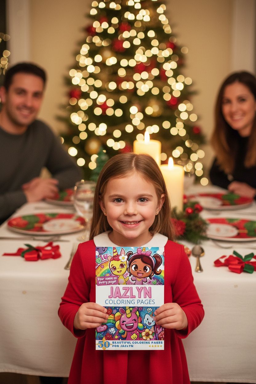 Jazlyn Christmas coloring pages gift