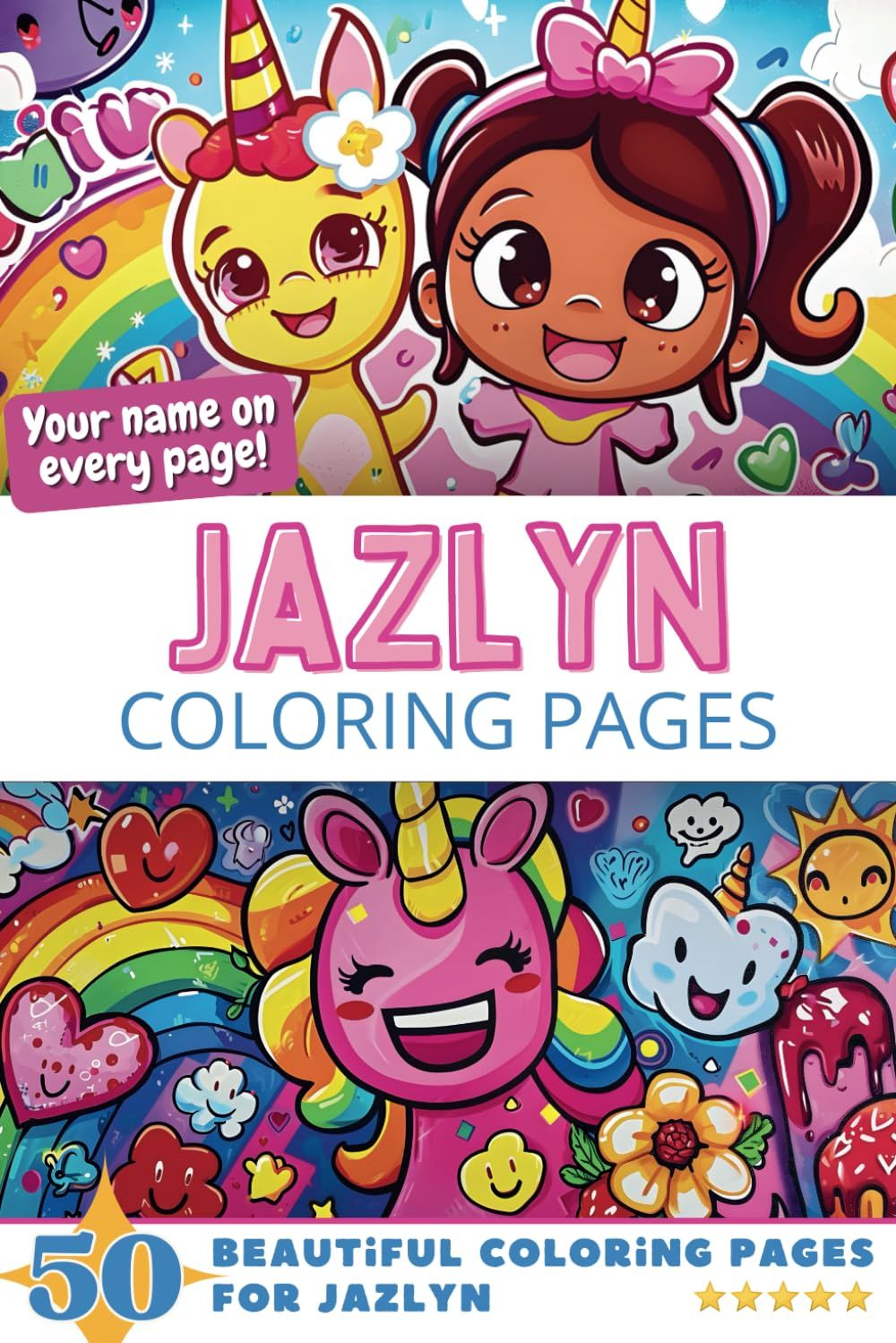 Jazlyn Coloring Book Cover