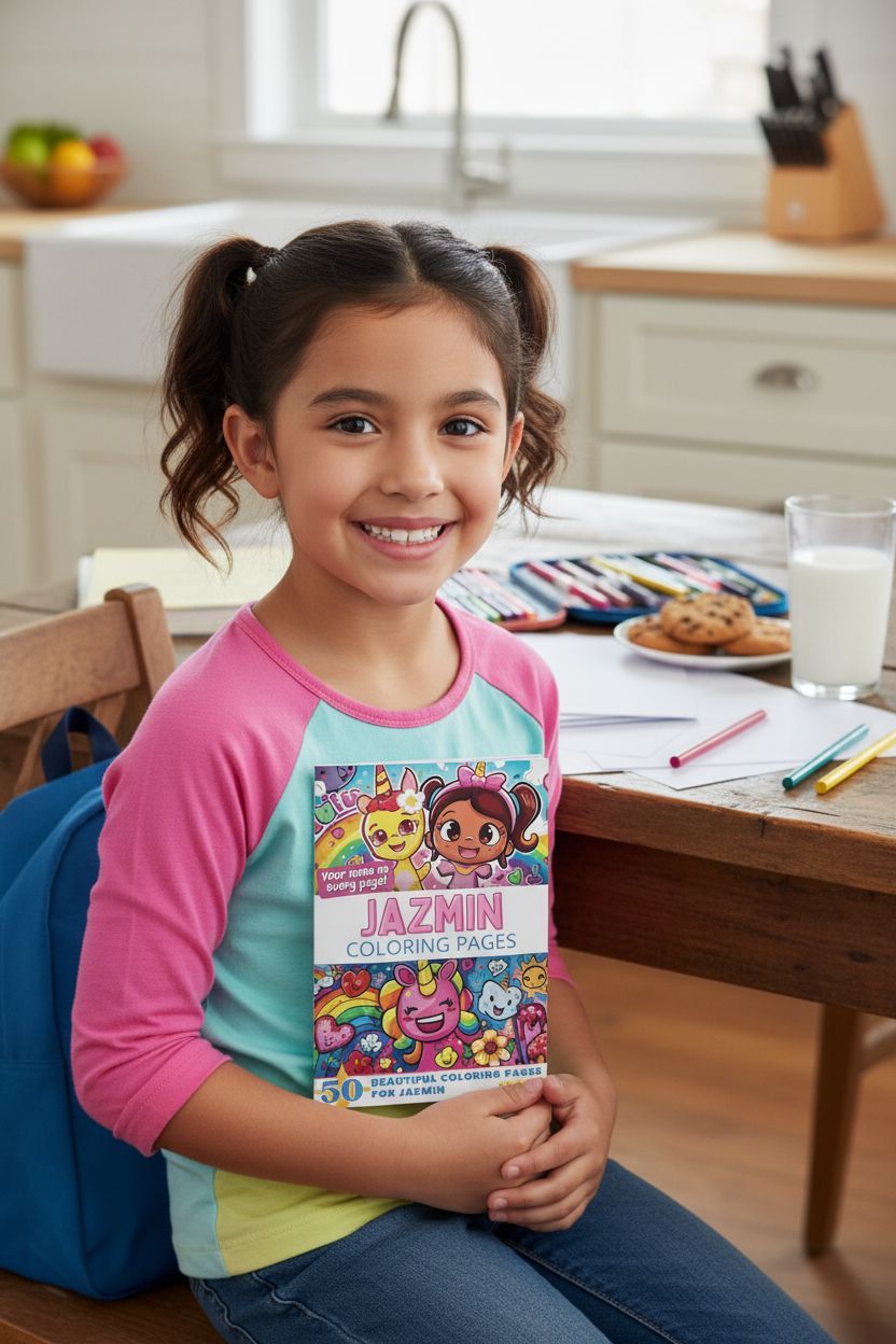 Jazmin personal coloring pages