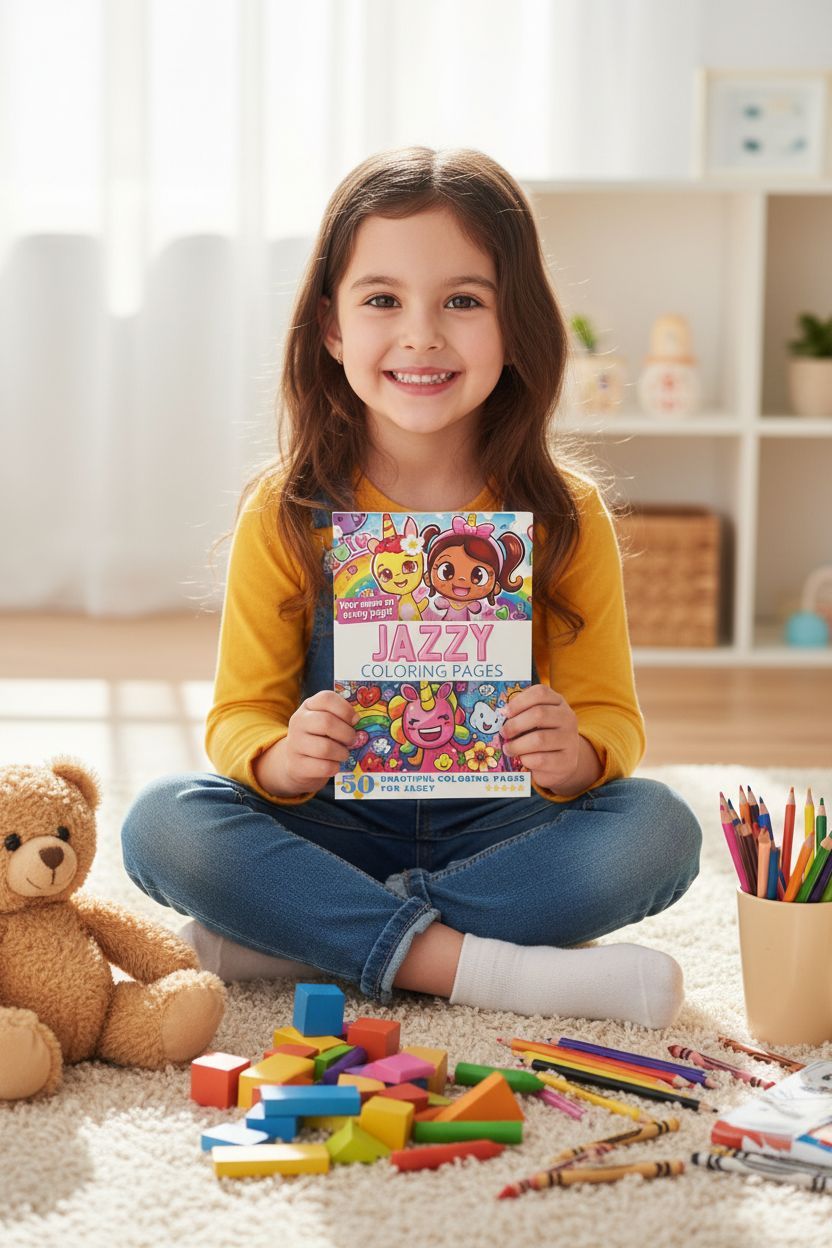 Jazzy personal coloring pages