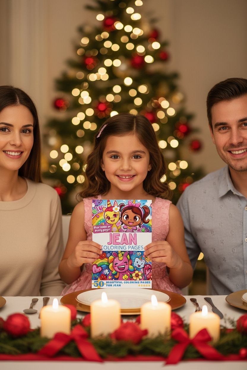 Jean Christmas coloring pages gift