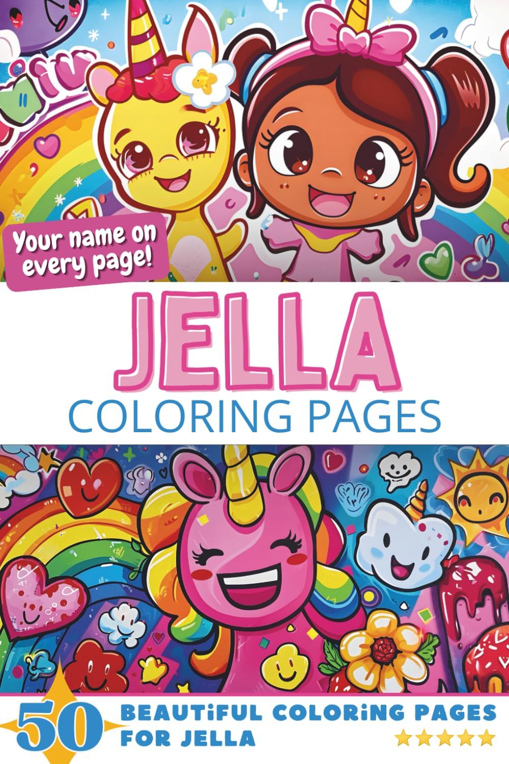 Jella Coloring Book Cover