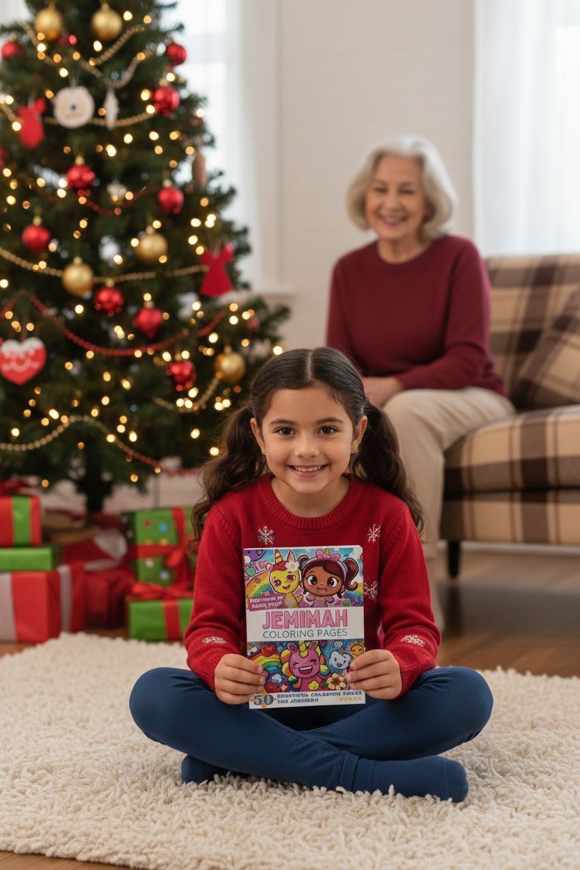 Jemimah Christmas coloring pages gift