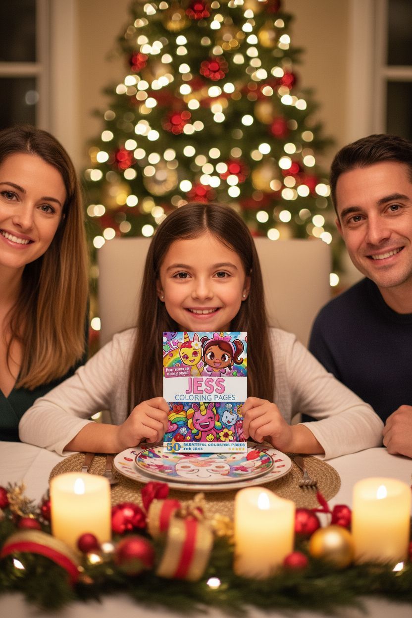 Jess Christmas coloring pages gift