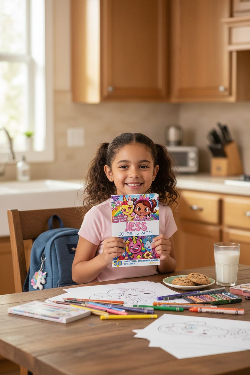 Jess personal coloring pages