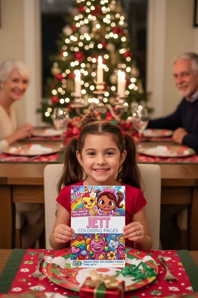 Jett Christmas coloring pages gift