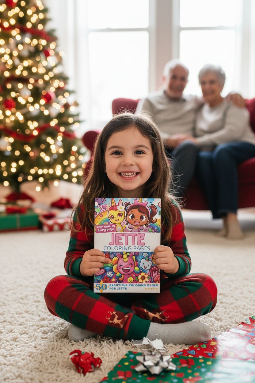 Jette Christmas coloring pages gift
