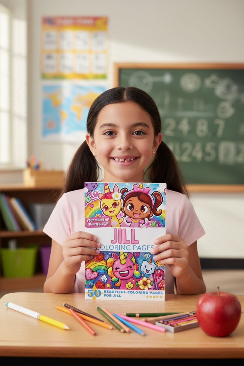 Jill personal coloring pages