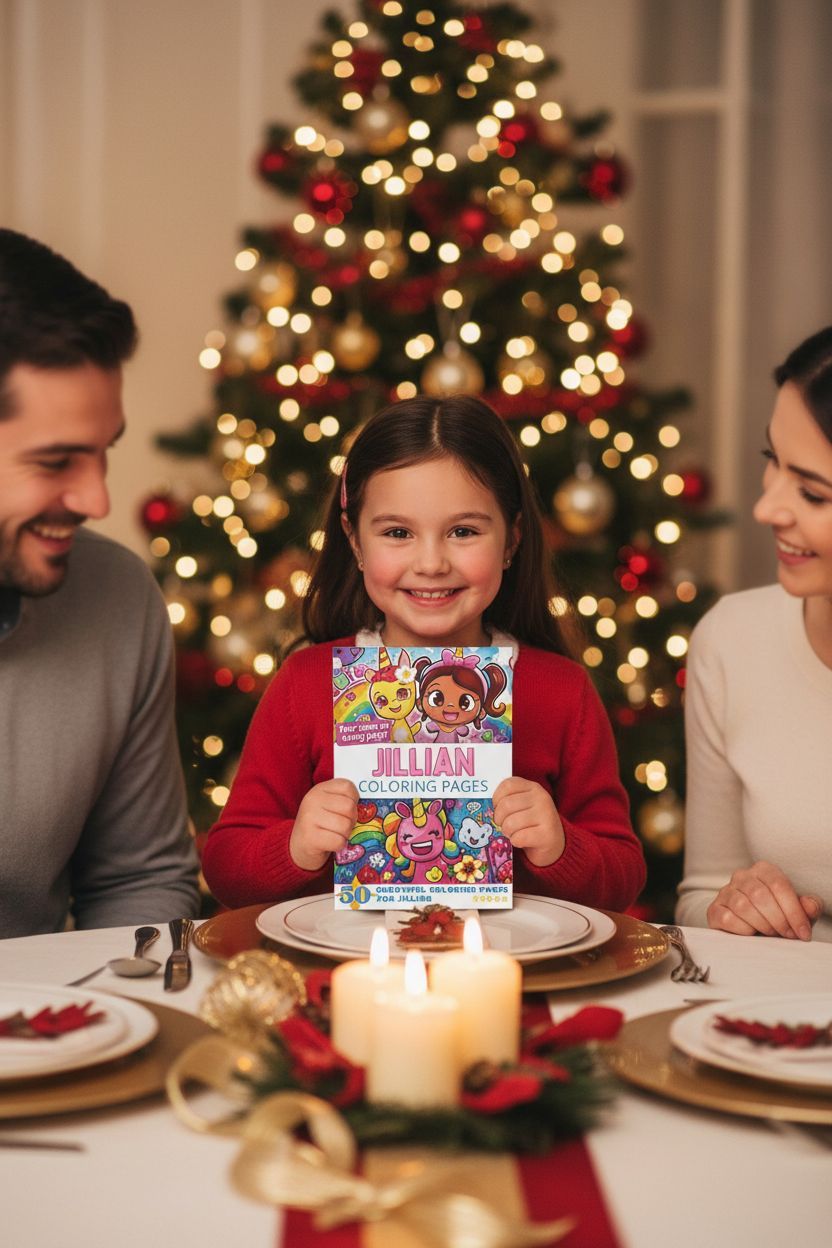 Jillian Christmas coloring pages gift