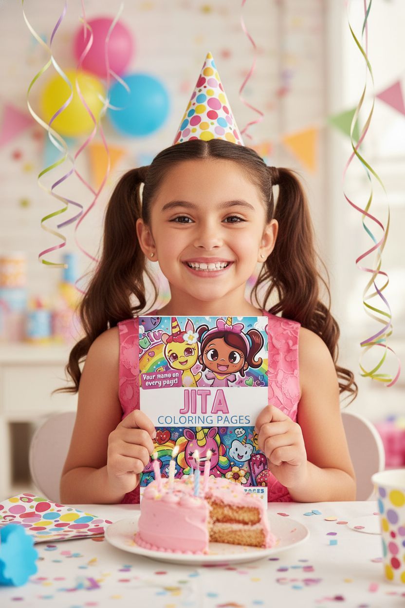 Jita coloring book in use