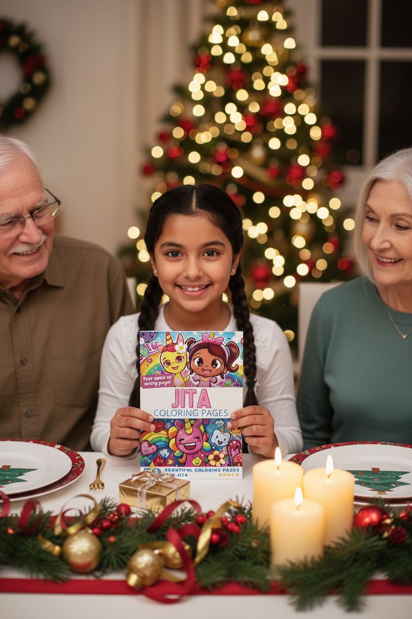 Jita Christmas coloring pages gift