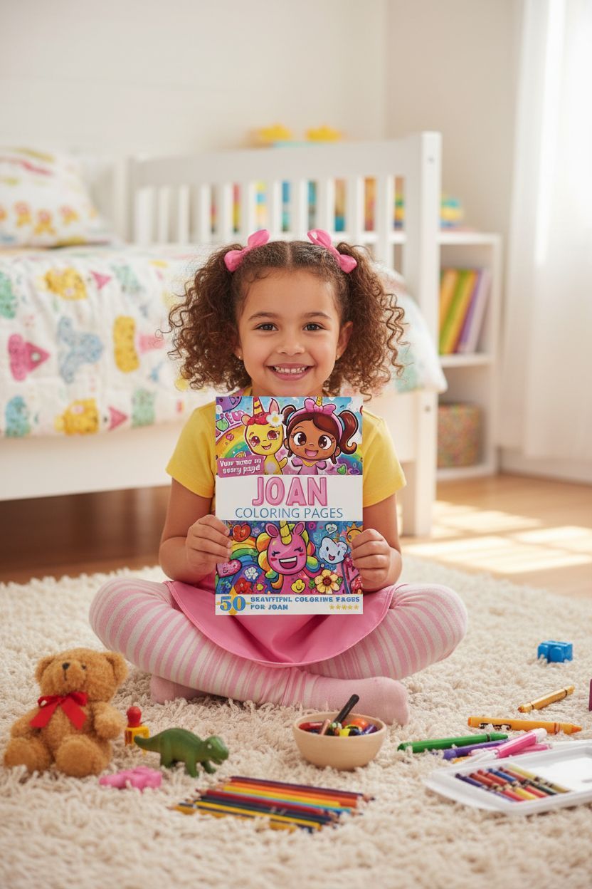 Joan personal coloring pages