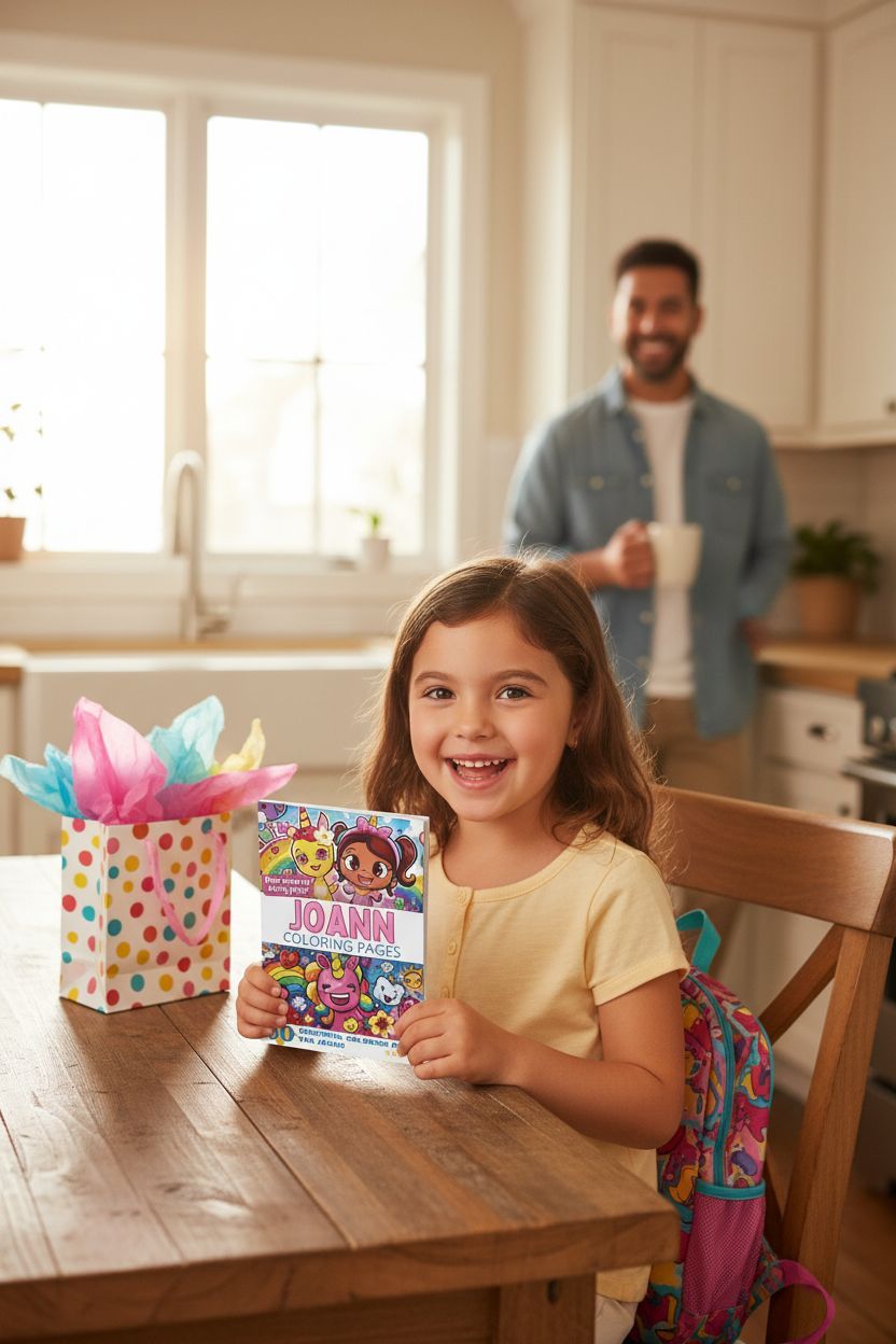 Joann coloring book in use