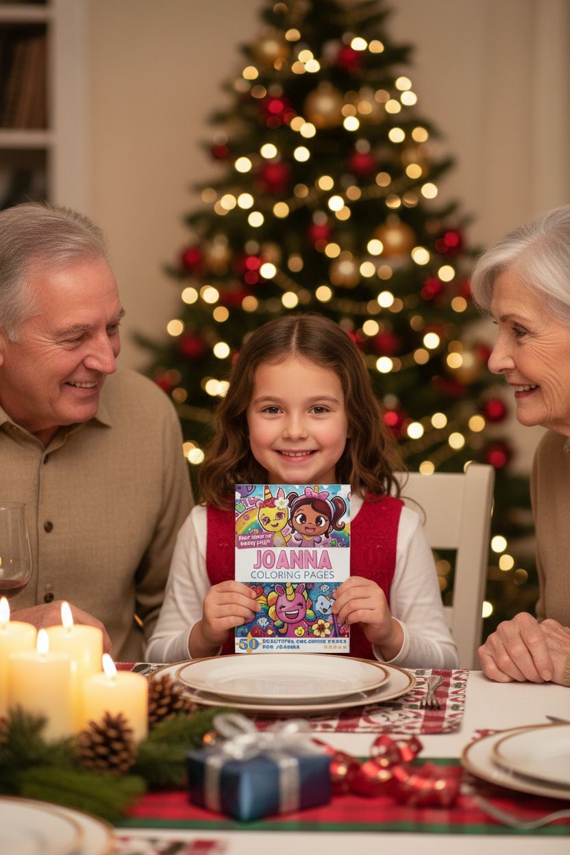 Joanna Christmas coloring pages gift