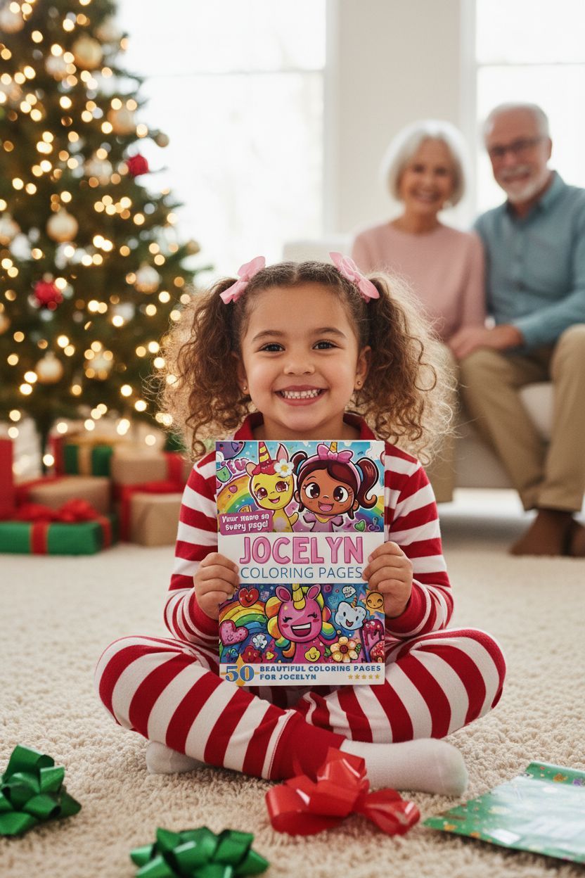 Jocelyn Christmas coloring pages gift