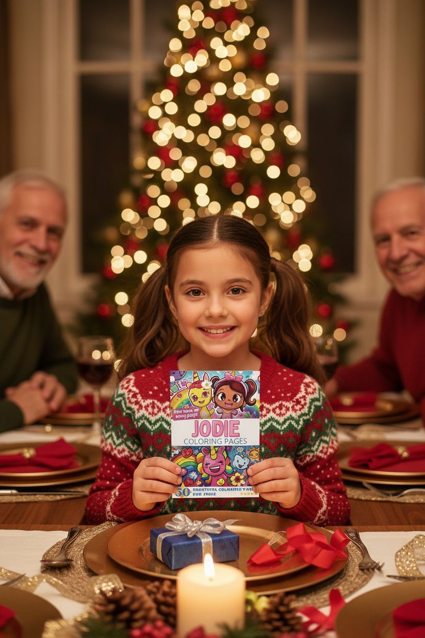 Jodie Christmas coloring pages gift
