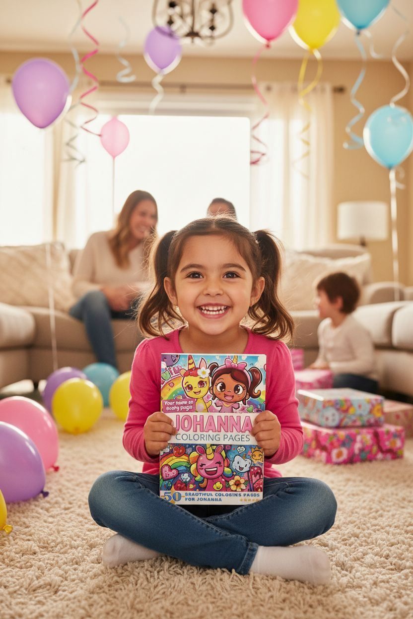 Johanna coloring book in use