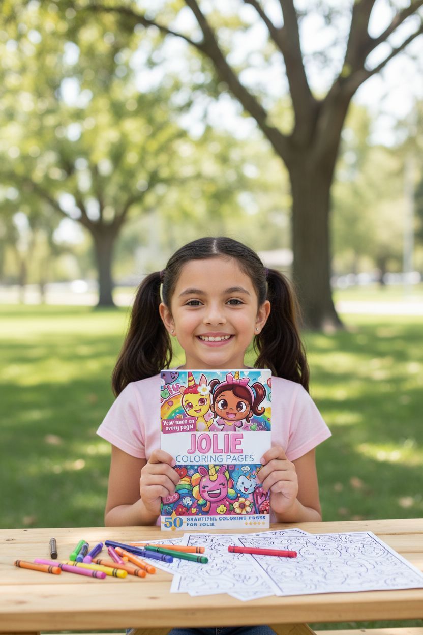 Jolie personal coloring pages