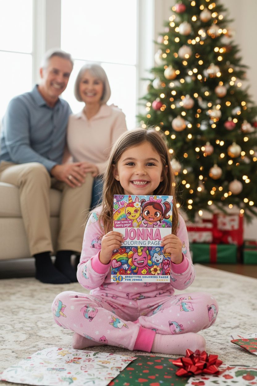 Jonna Christmas coloring pages gift