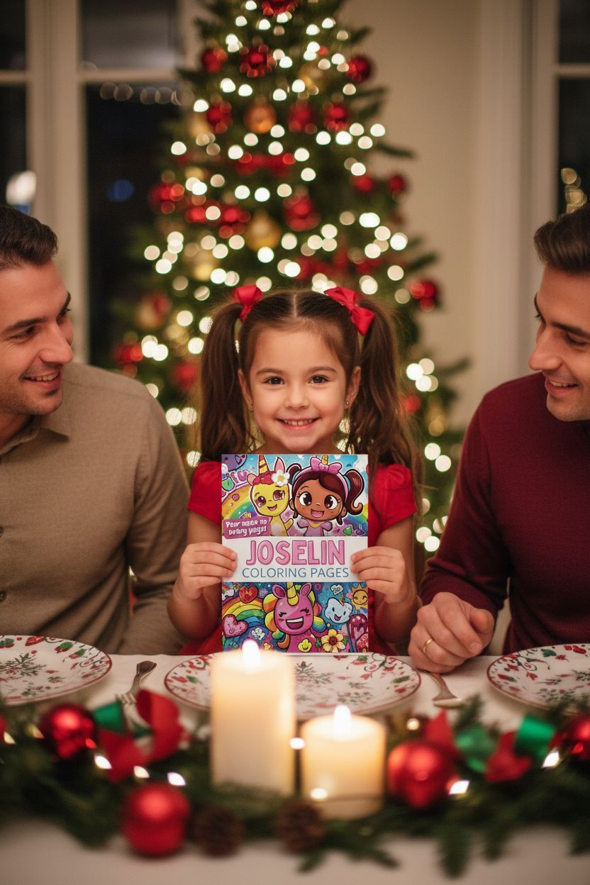 Joselin Christmas coloring pages gift