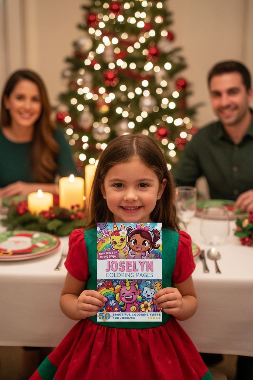 Joselyn Christmas coloring pages gift