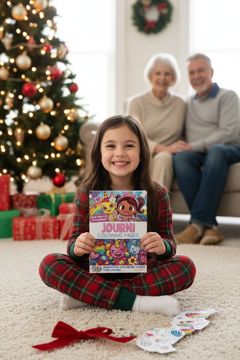 Journi Christmas coloring pages gift