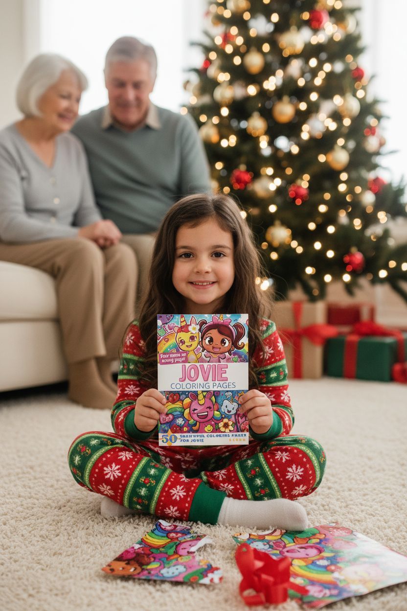 Jovie Christmas coloring pages gift