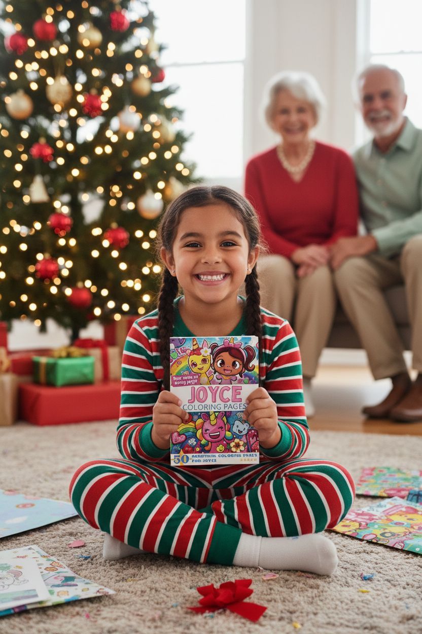 Joyce Christmas coloring pages gift