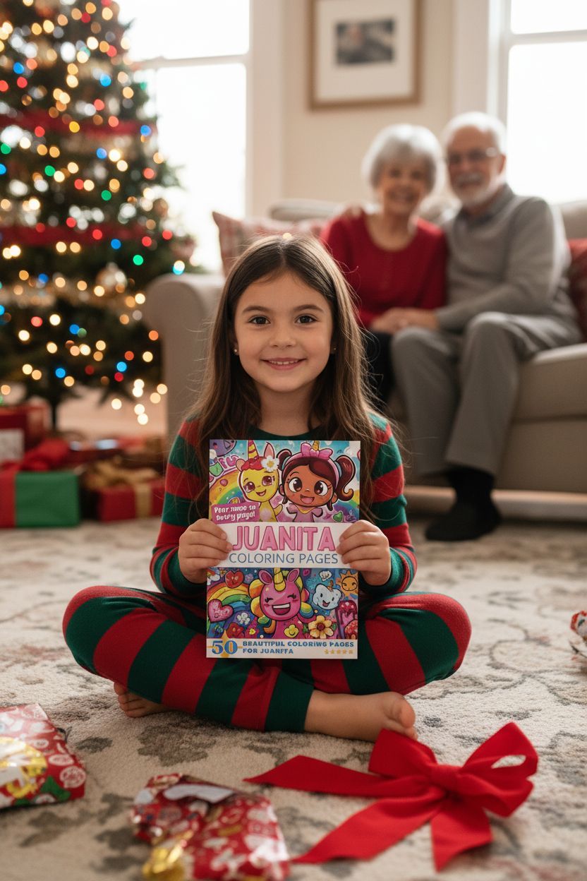 Juanita Christmas coloring pages gift