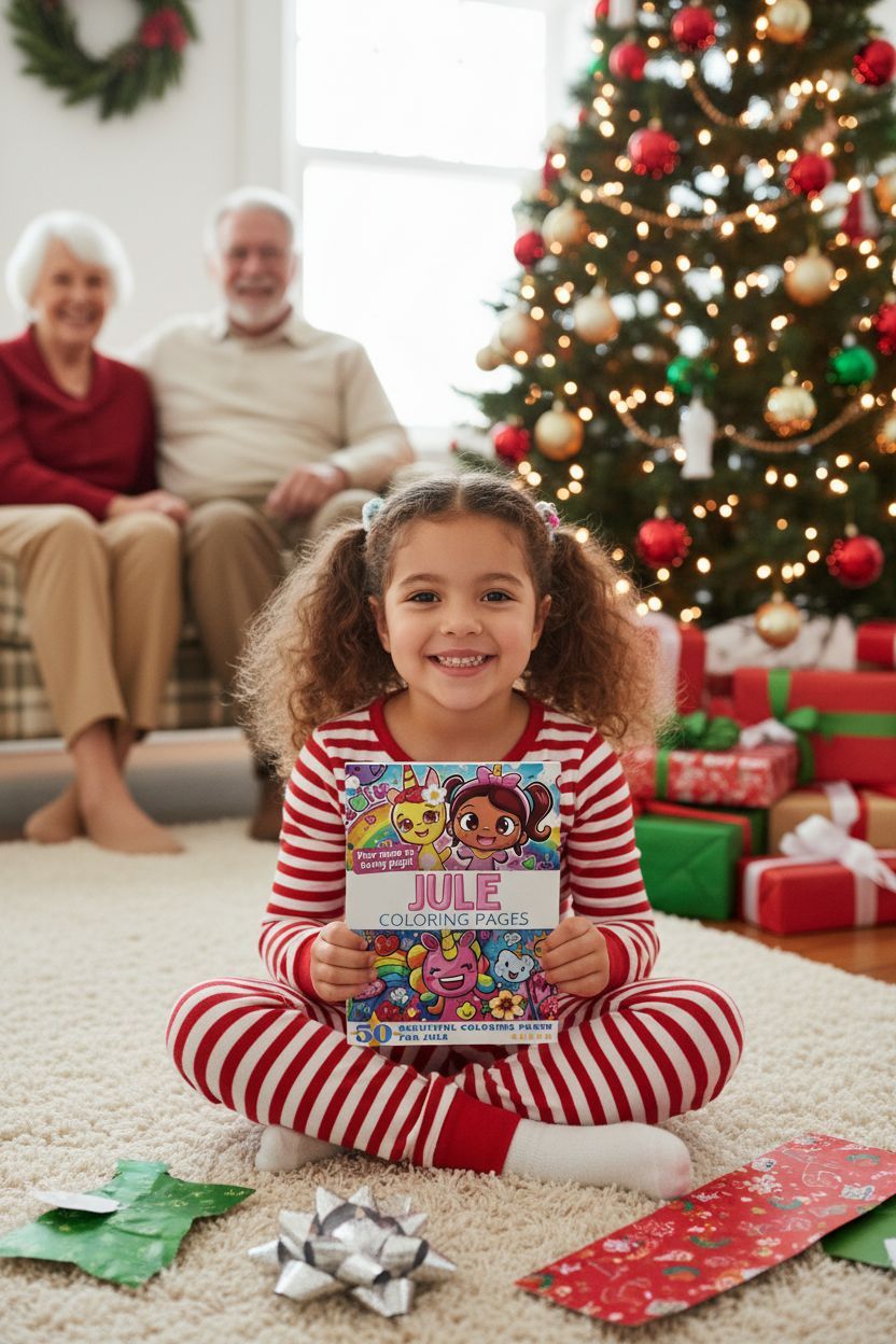 Jule Christmas coloring pages gift