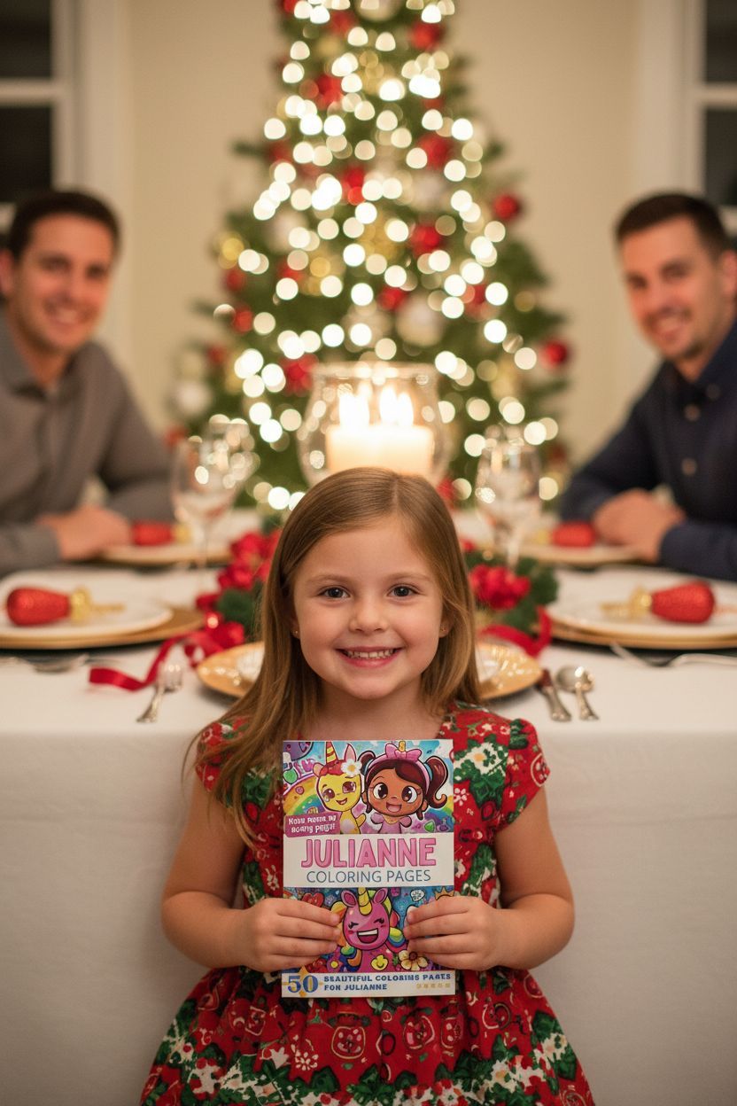 Julianne Christmas coloring pages gift