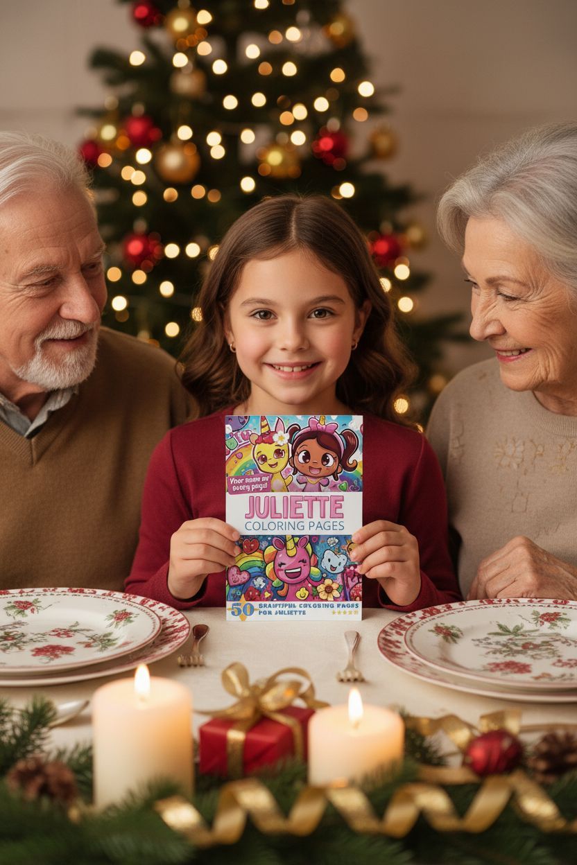 Juliette Christmas coloring pages gift