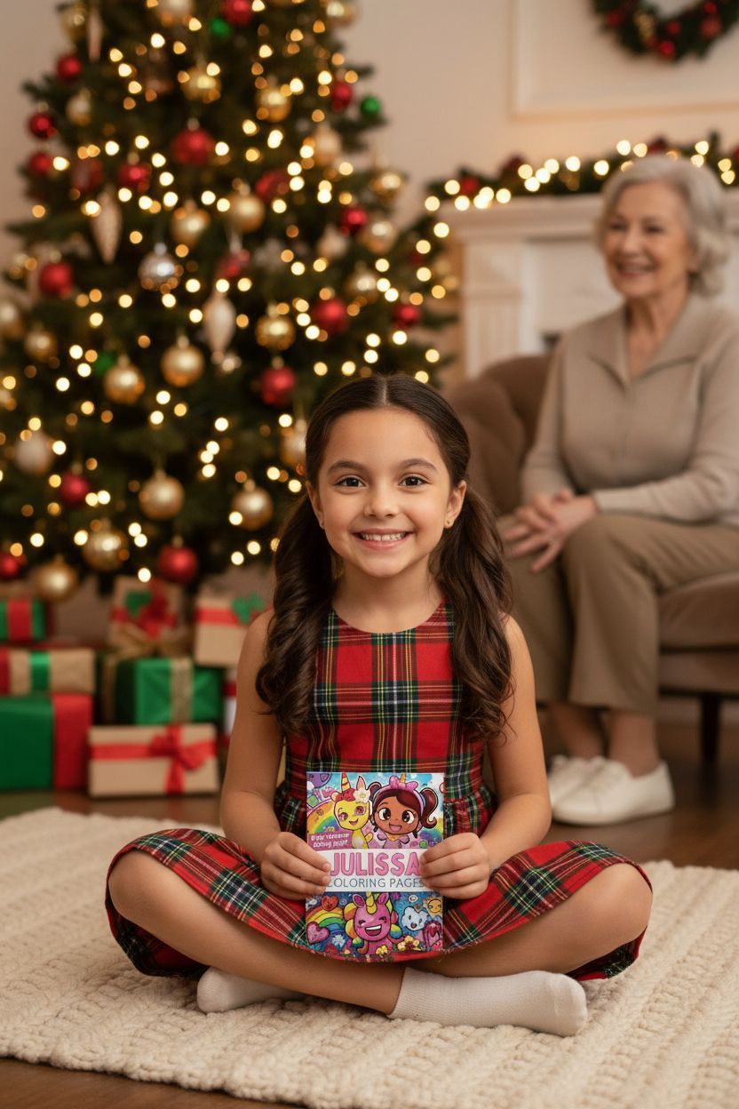 Julissa Christmas coloring pages gift