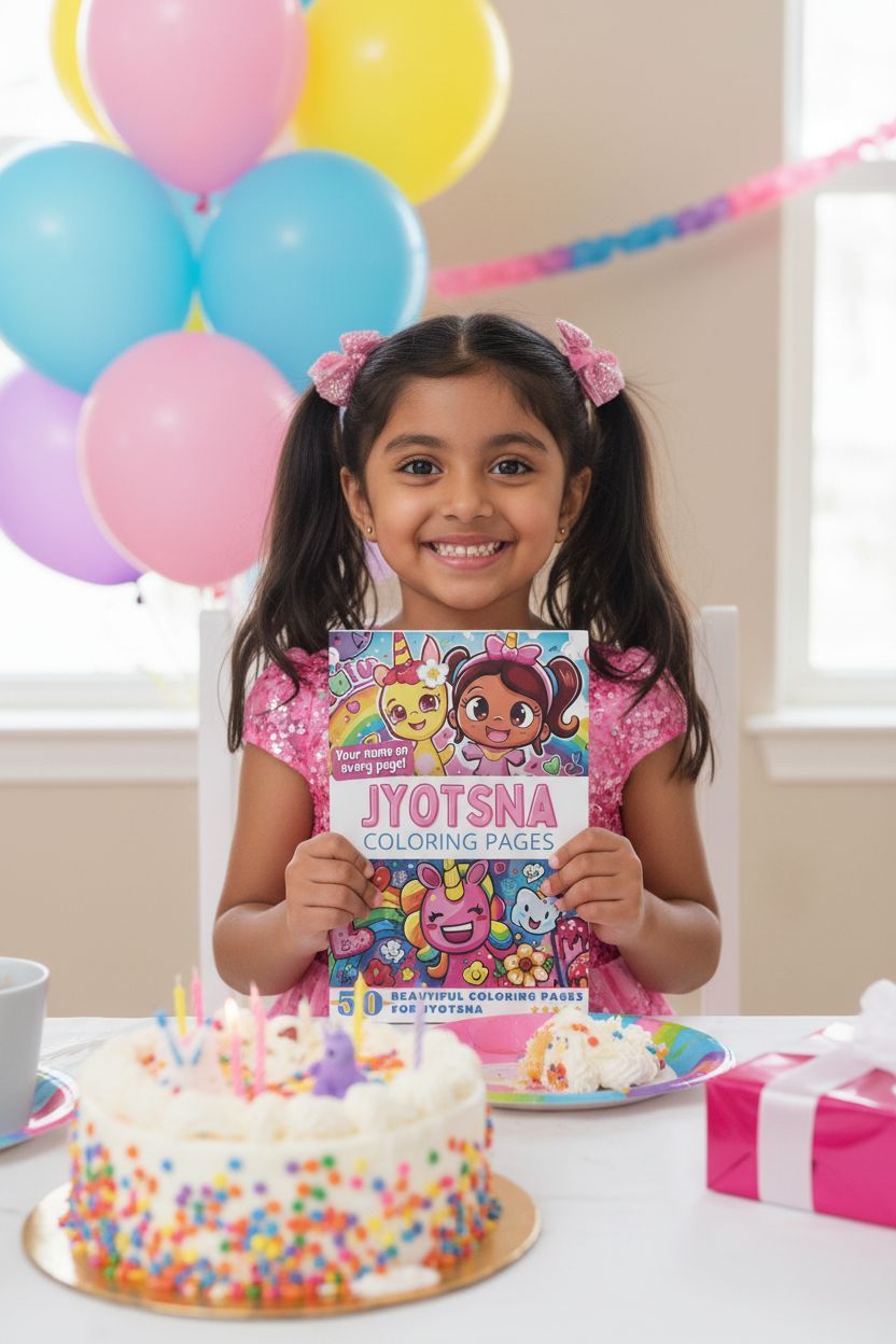Jyotsna coloring book in use
