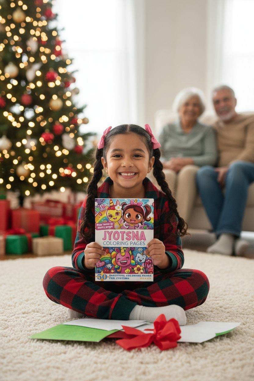 Jyotsna Christmas coloring pages gift