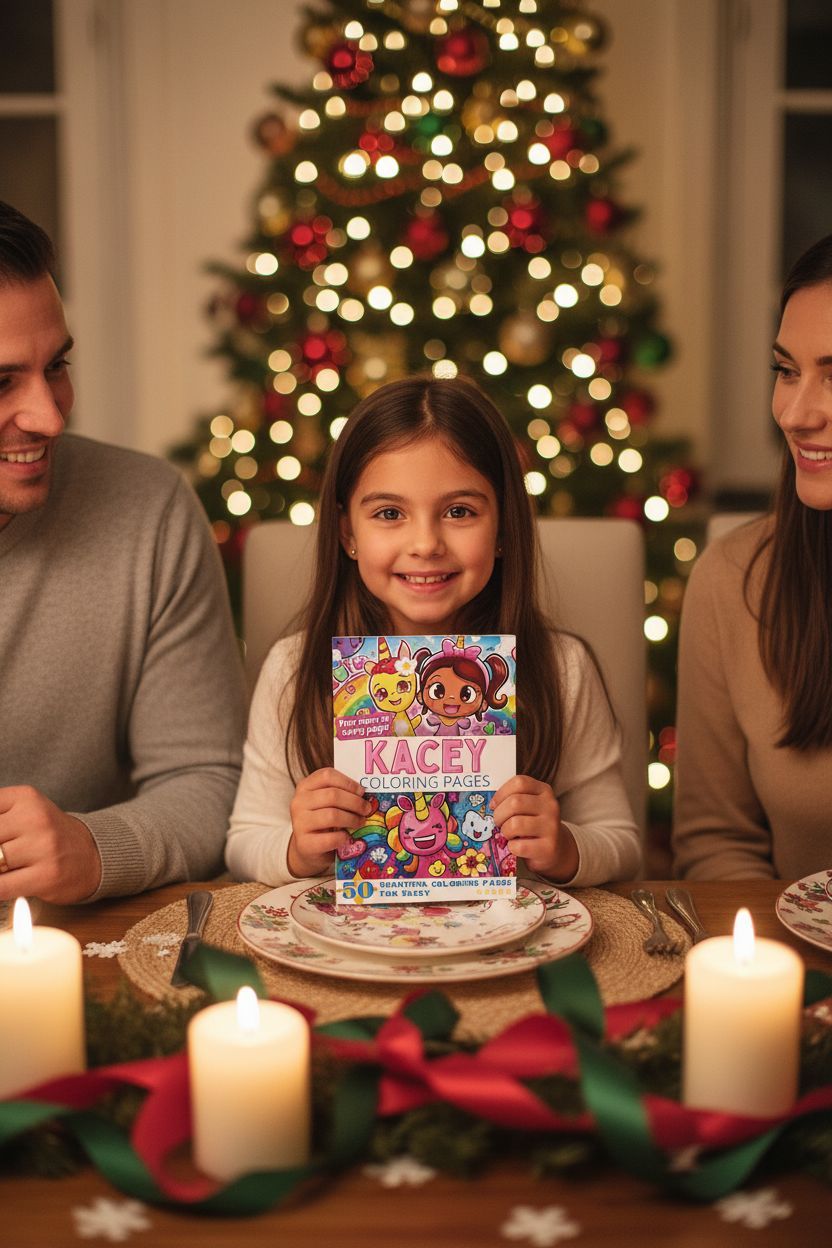 Kacey Christmas coloring pages gift
