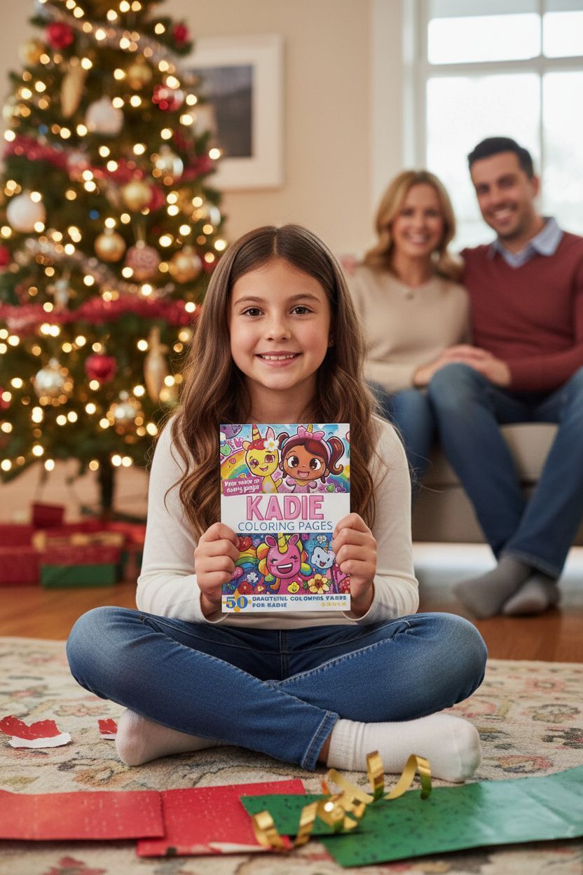 Kadie Christmas coloring pages gift