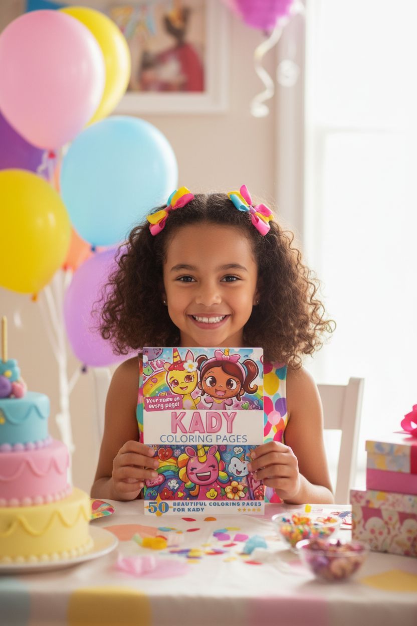 Kady coloring book in use