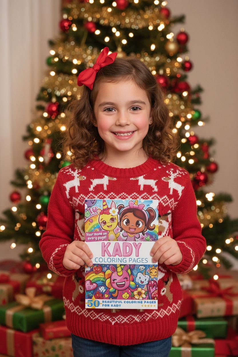 Kady Christmas coloring pages gift