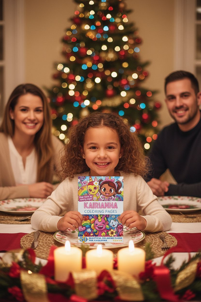 Kairianna Christmas coloring pages gift