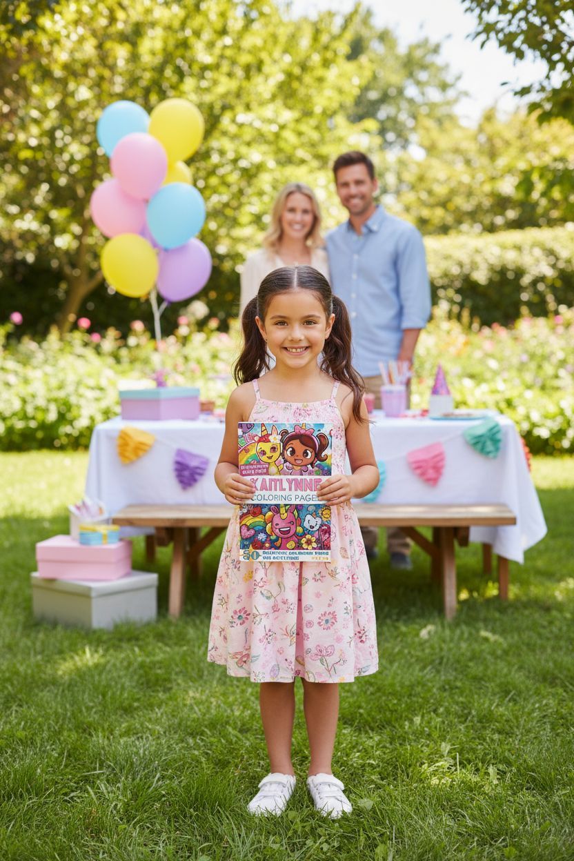 Kaitlynne coloring book in use