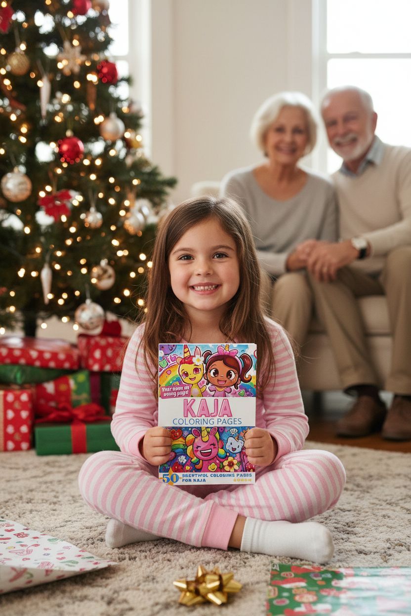 Kaja Christmas coloring pages gift