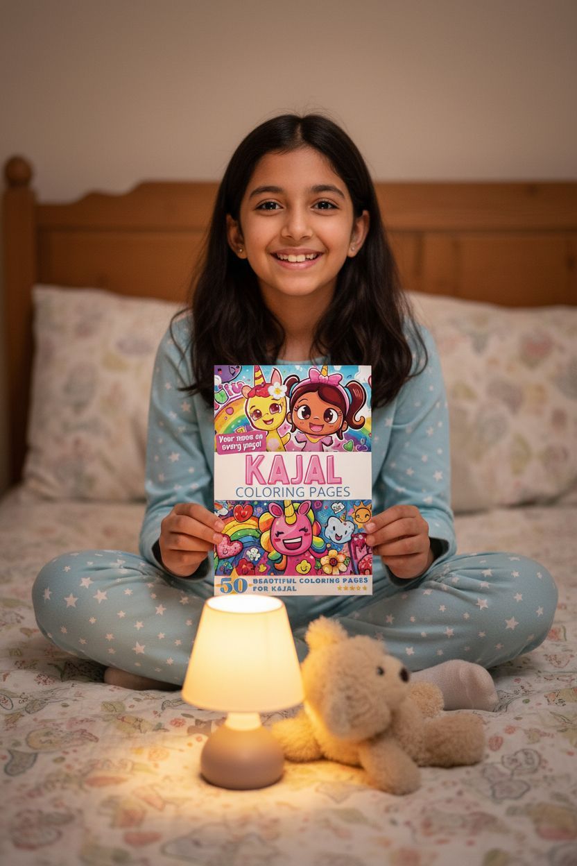 Kajal personal coloring pages