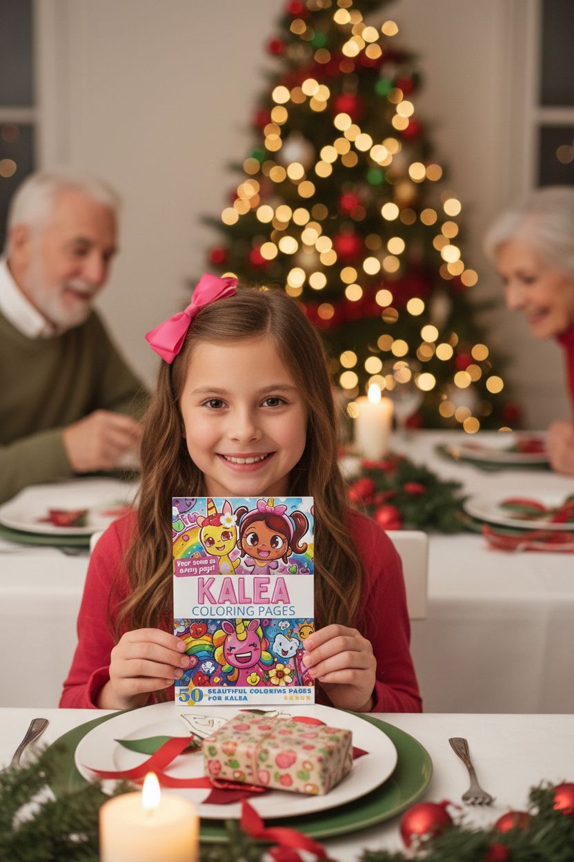 Kalea Christmas coloring pages gift