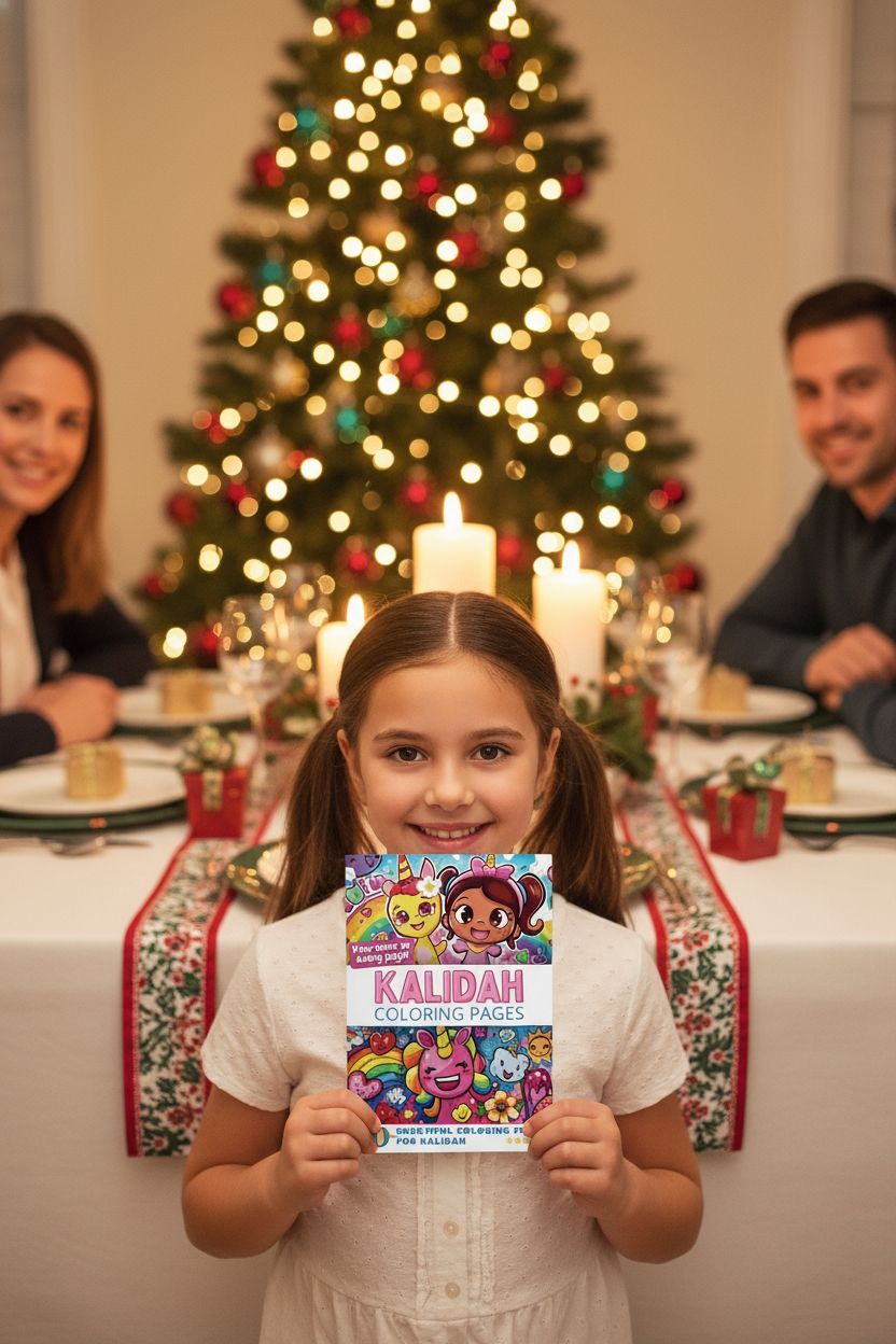 Kalidah Christmas coloring pages gift