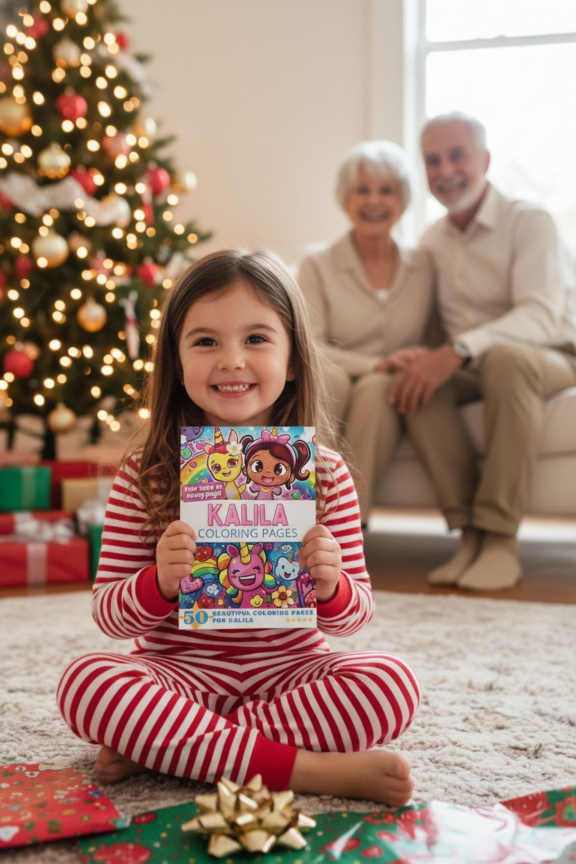 Kalila Christmas coloring pages gift