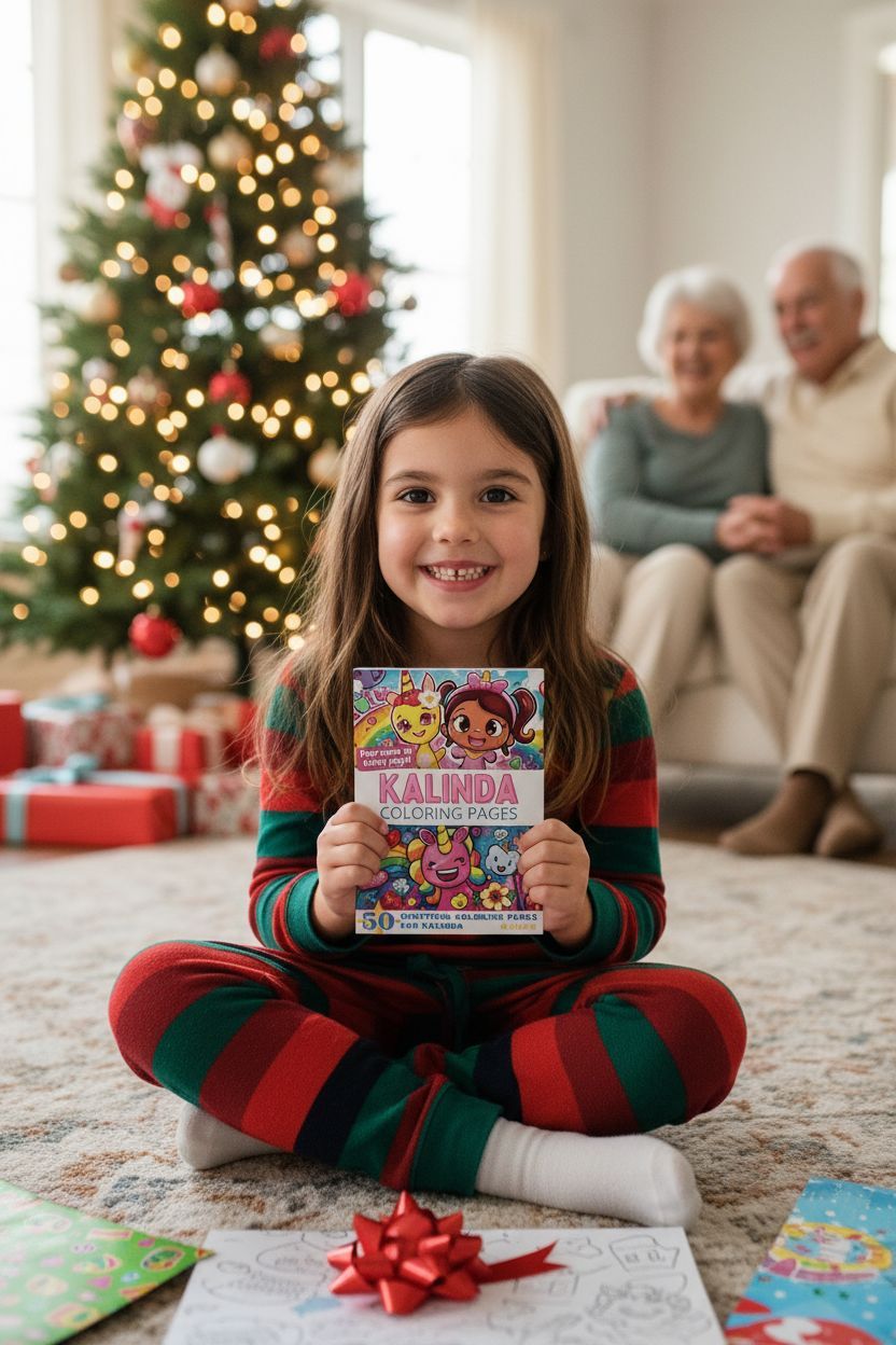 Kalinda Christmas coloring pages gift