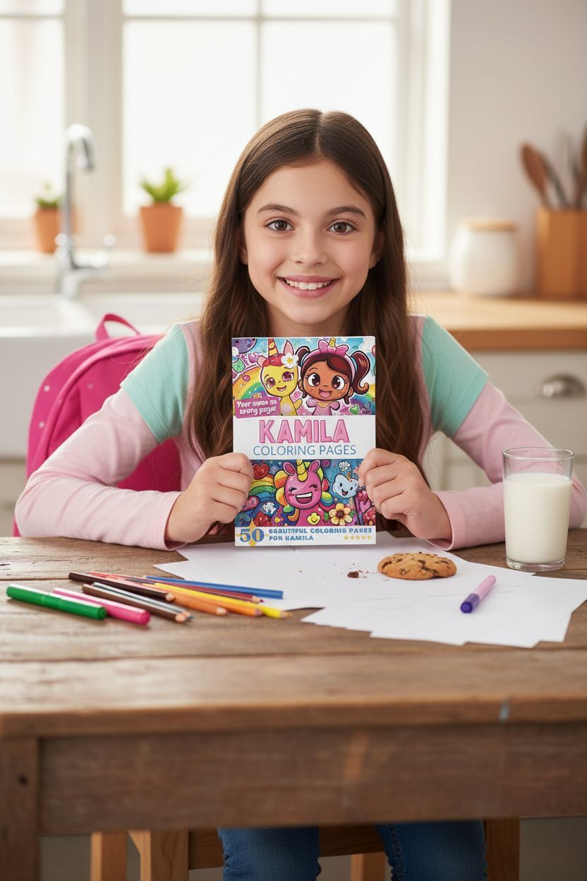 Kamila personal coloring pages
